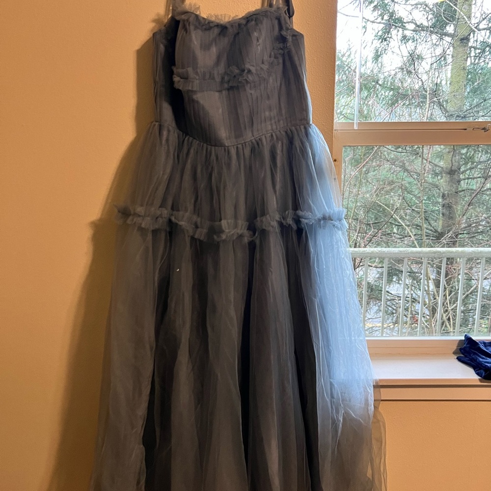 Elegant Blue Woman’s Dress